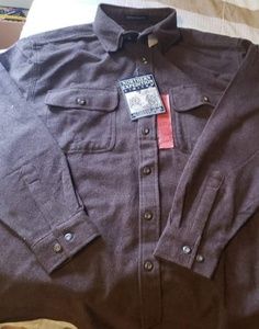 Mens cotton chamois button down
